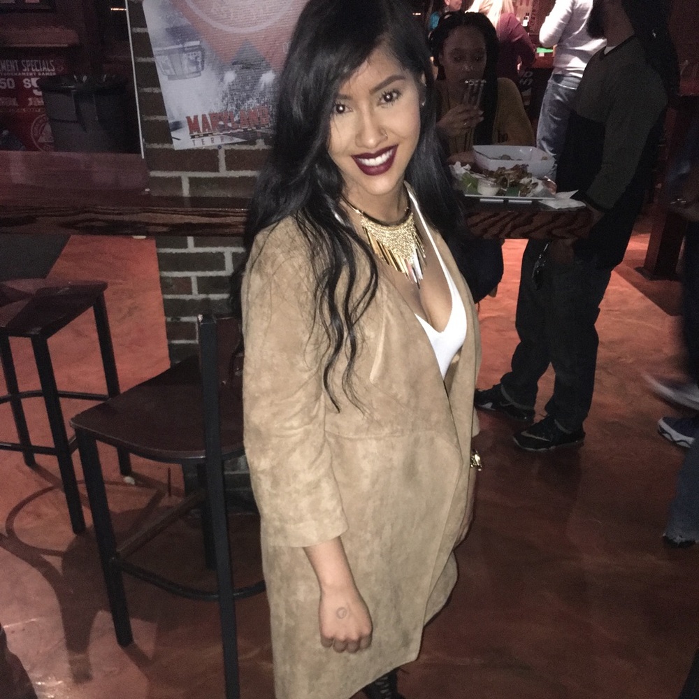 Suede camel jacket - Picture 3 of 3